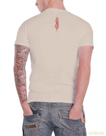 Slipknot: Unisex T-Shirt: Sid Photo (Sand) (Back Print) (Small)