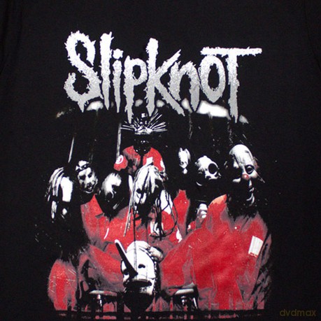 Slipknot: Unisex T-Shirt: Stretched Barcode (Black) (Back Print) (Large)
