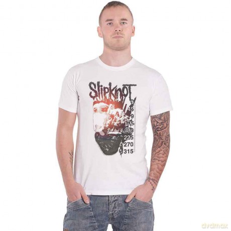 Slipknot: Unisex T-Shirt: The End (White) (Back Print) (X-Large)