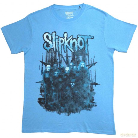 Slipknot: Unisex T-Shirt: The End, So Far Band (Blue) (Back Print) (Medium)
