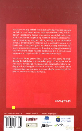 Analiza zachowania. Od A do Z (Wyd. 2014) - Bąbel Przemysław, Suchowierska Monika, Ostaszewski [KSIĄŻKA]