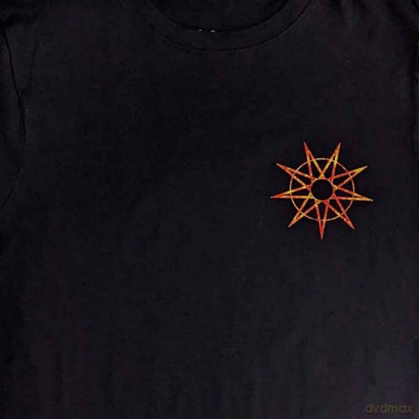 Slipknot: Unisex T-Shirt: The End, So Far Flame Logo (Black) (Back Print) (X-Large)