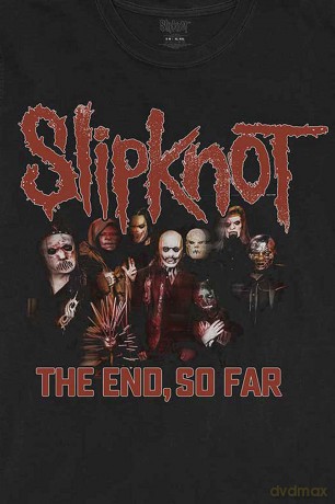Slipknot: Unisex T-Shirt: The End, So Far Group Photo (Black) (Back Print) (Medium)
