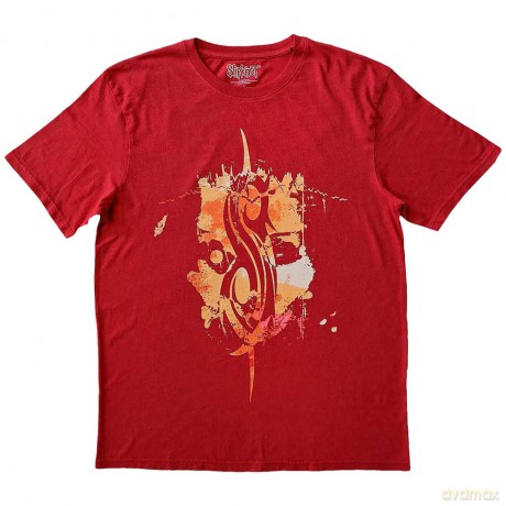 Slipknot: Unisex T-Shirt: The End, So Far Tribal-S (Red) (Back Print) (Medium)