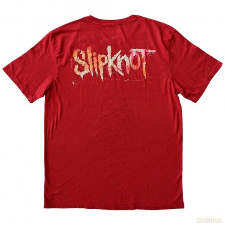Slipknot: Unisex T-Shirt: The End, So Far Tribal-S (Red) (Back Print) (Small)