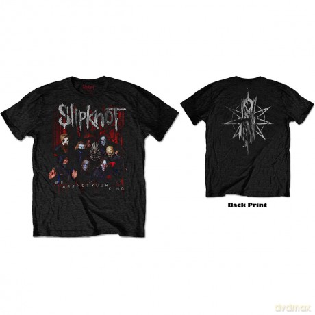 Slipknot: Unisex T-Shirt: WANYK Group Photo (Black) (Back Print) (Medium)
