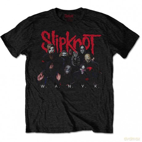Slipknot: Unisex T-Shirt: WANYK Logo (Black) (Back Print) (Small)