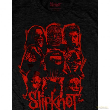 Slipknot: Unisex T-Shirt: WANYK Red Patch (Black) (Back Print) (Large)