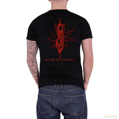 Slipknot: Unisex T-Shirt: WANYK Red Patch (Black) (Back Print) (Large)