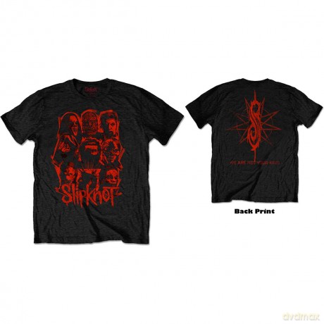 Slipknot: Unisex T-Shirt: WANYK Red Patch (Black) (Back Print) (Small)