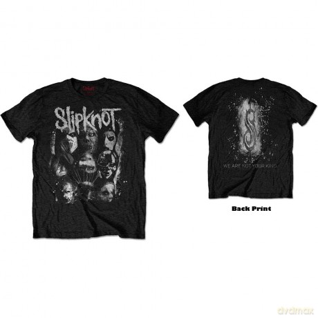 Slipknot: Unisex T-Shirt: WANYK White Splatter (Black) (Back Print) (X-Large)