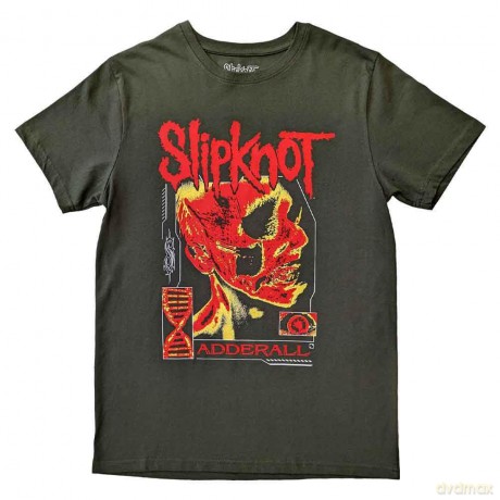 Slipknot: Unisex T-Shirt: Zombie (Green) (Back Print) (Small)