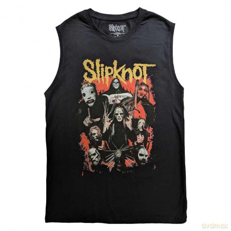 Slipknot: Unisex Tank T-Shirt: Come Play Dying (Black) (Back Print) (Small)
