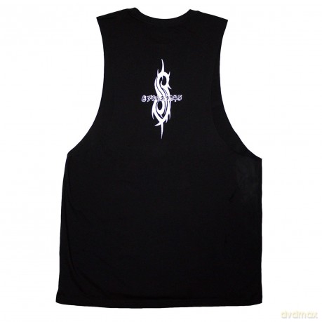 Slipknot: Unisex Vest T-Shirt: Album Splatter (Black) (Back Print) (Medium)