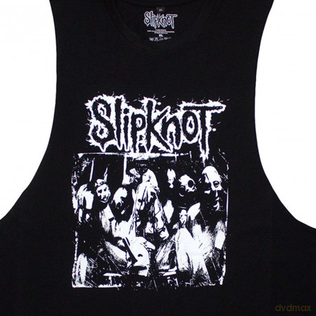 Slipknot: Unisex Vest T-Shirt: Album Splatter (Black) (Back Print) (X-Large)