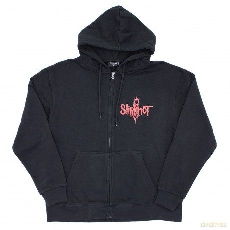 Slipknot: Unisex Zipped Hoodie: 9 Point Star (Back Print) (Large)