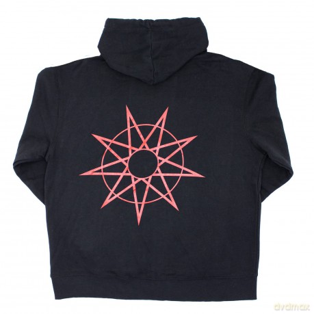 Slipknot: Unisex Zipped Hoodie: 9 Point Star (Back Print) (Medium)