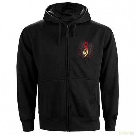 Slipknot: Unisex Zipped Hoodie: Burn Me Away (Black) (Back Print) (XX-Large)