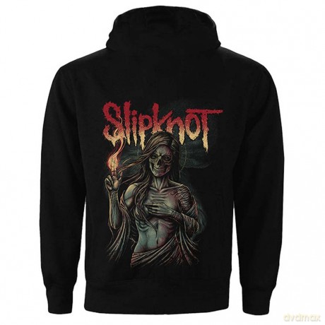 Slipknot: Unisex Zipped Hoodie: Burn Me Away (Black) (Back Print) (XX-Large)