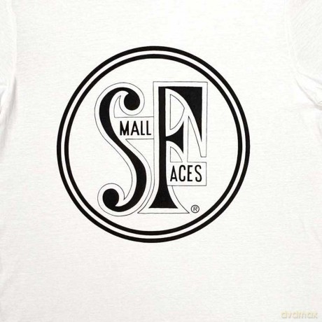 Small Faces: Unisex T-Shirt: Logo (White) (Medium)