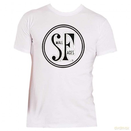 Small Faces: Unisex T-Shirt: Logo (White) (Medium)