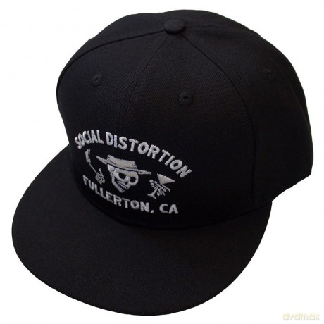 Social Distortion: Unisex Snapback Cap: Fullerton Skelly (Black)