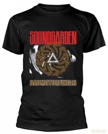 Soundgarden: Men's Tee: Bad Motor Finger Black (Small)