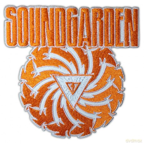 Soundgarden: Standard Patch: Badmotorfinger Orange on White (White)