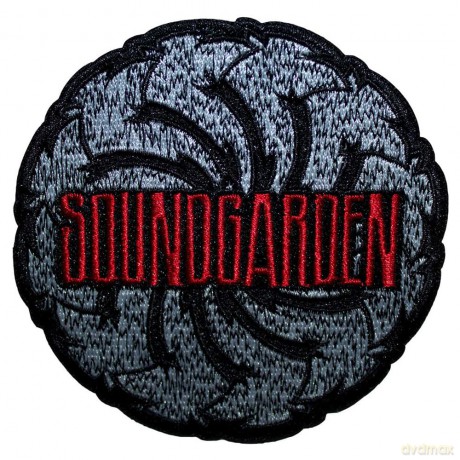 Soundgarden: Standard Patch: Logo Swirl B&W