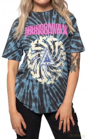 Soundgarden: Unisex T-Shirt: Badmotorfinger (Blue) (Wash Collection) (Small)