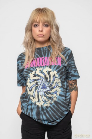 Soundgarden: Unisex T-Shirt: Badmotorfinger (Blue) (Wash Collection) (Small)