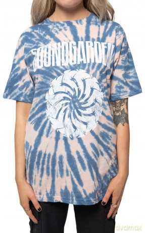 Soundgarden: Unisex T-Shirt: Logo Swirl (Blue) (Wash Collection) (XX-Large)