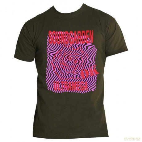Soundgarden: Unisex T-Shirt: Ultramega OK (Green) (Small)