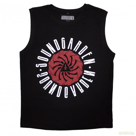 Soundgarden: Unisex Tank T-Shirt: Circle Logo (Black) (Large)