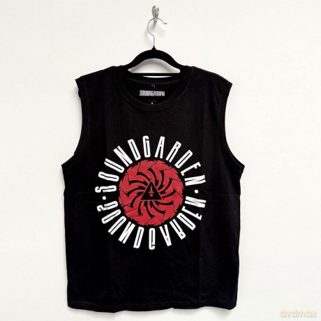 Soundgarden: Unisex Tank T-Shirt: Circle Logo (Black) (X-Large)