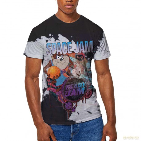 Space Jam: Unisex T-Shirt: SJ2: Ready 2 Jam (White) (Small)