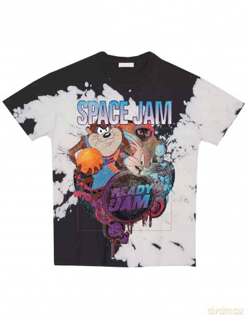 Space Jam: Unisex T-Shirt: SJ2: Ready 2 Jam (White) (Small)