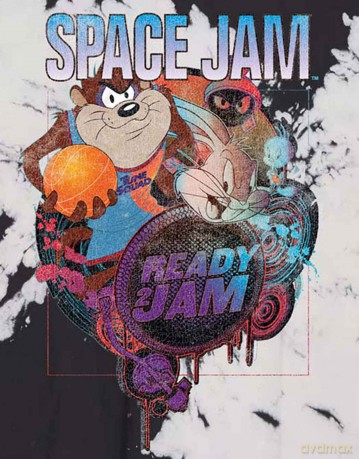 Space Jam: Unisex T-Shirt: SJ2: Ready 2 Jam (White) (Small)