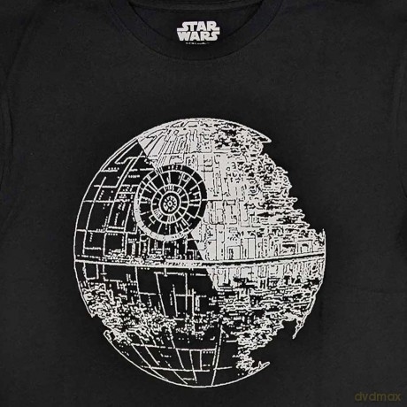 Star Wars: Unisex T-Shirt: Death Star (Black) (Large)