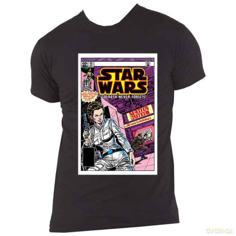 Star Wars: Unisex T-Shirt: Golrath Never Forgets Comic Cover (Black) (Small)