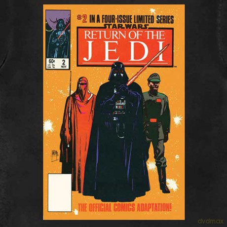 Star Wars: Unisex T-Shirt: Return Of The Jedi Comic Cover (Black) (Large)