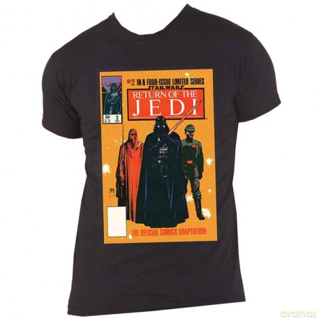 Star Wars: Unisex T-Shirt: Return Of The Jedi Comic Cover (Black) (Medium)