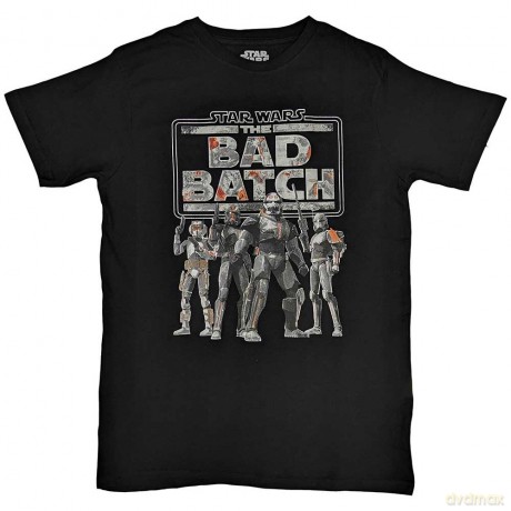 Star Wars: Unisex T-Shirt: The Bad Batch (Black) (Small)