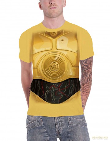 Star Wars: Unisex Tee: C-3PO Chest (Medium)