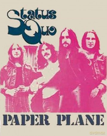 Status Quo: Men's Tee: Paper Plane (X-Large)