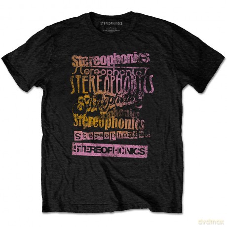 Stereophonics: Unisex T-Shirt: Logos (Black) (Large)
