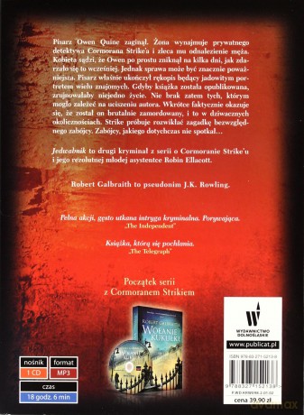 Jedwabnik (Audiobook) - Galbraith Robert (pseud. J.K. Rowling) [CD]