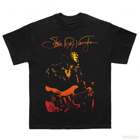 Stevie Ray Vaughan: Unisex T-Shirt: Signature (Black) (X-Large)