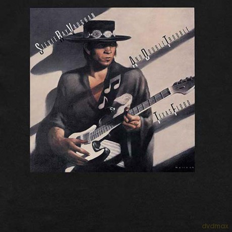 Stevie Ray Vaughan: Unisex T-Shirt: Texas Flood Album Cover (Black) (Large)