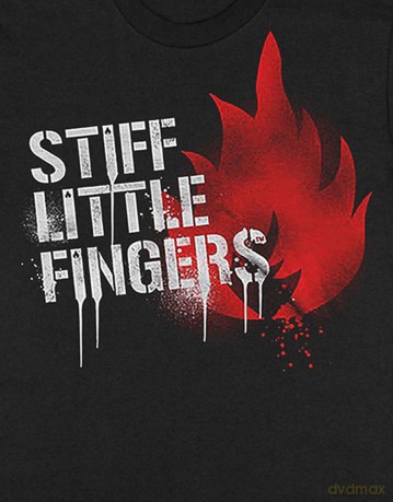 Stiff Little Fingers: Unisex T-Shirt: Graffiti (Black) (Large)